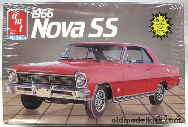 AMT 1/25 1966 Chevrolet Nova SS - (Super Sport) 2 Door Hardtop, 6749 plastic model kit